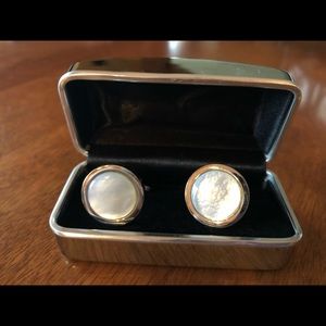 Cadini Italian Cuff Links - Mother of Pearl